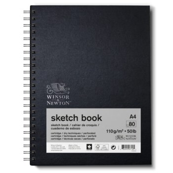 Winsor & Newton A4 Sketch Book Spiral 110gsm