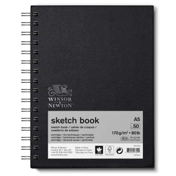 Winsor & Newton A5 Sketch Book Spiral 170gsm