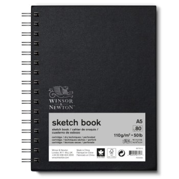 Winsor & Newton A5 Sketch Book Spiral 110gsm