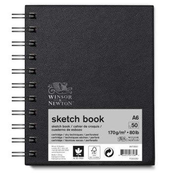 Winsor & Newton A6 Sketch Book Spiral 170gsm