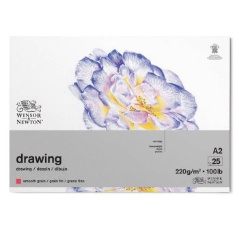 Winsor & Newton Smooth Grain Cartridge Gummed Pad A2 220gsm