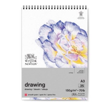 Winsor & Newton Smooth Grain Cartridge Spiral Pad A3 150gsm