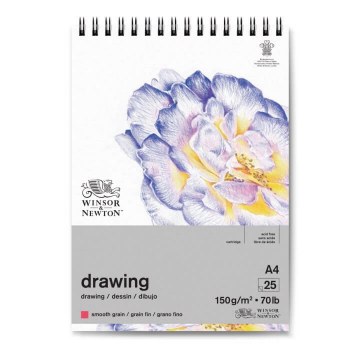 Winsor & Newton Smooth Grain Cartridge Sprial  Pad A4 150gsm