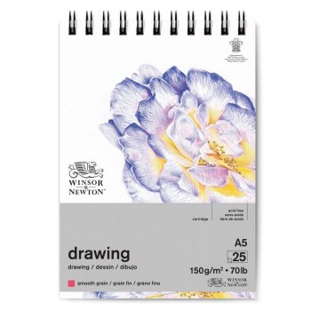 Winsor & Newton Smooth Grain Cartridge Spiral Pad A5 150gsm