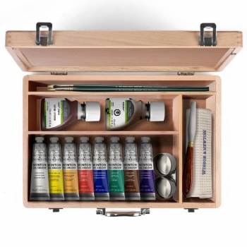 W&N Winton Oil Wooden Box 8x37ml