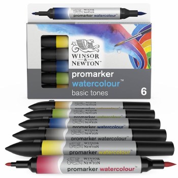 Winsor & Newton Watercolour Markers - Set of 6