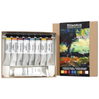Williamsburg Oil Colour Set - Landscape Colour 8x11ml + 37ml