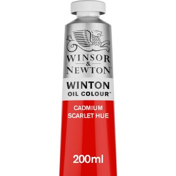 Winsor & Newton Winton 200ml Cadmium Scarlet Hue