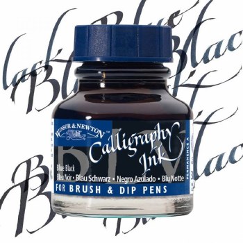 Winsor & Newton Calligraphy Ink Blue Black 30ml