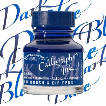 Winsor & Newton Calligraphy Ink Dark Blue 30ml