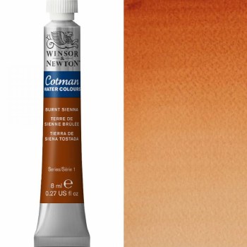 Winsor & Newton Cotman Watercolour 8ml Burnt Sienna