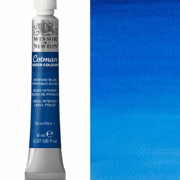Winsor & Newton Cotman Watercolour 8ml Intense Blue (Phthalo Blue)