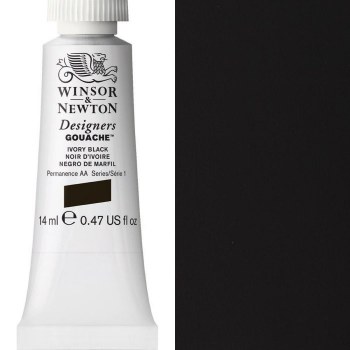 Winsor & Newton Designers Gouache 14ml Ivory Black