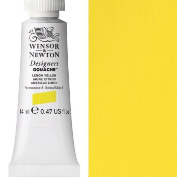 Winsor & Newton Designers Gouache 14ml Lemon Yellow