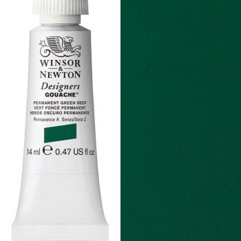 Winsor & Newton Designers Gouache 14ml Permanent Green Deep