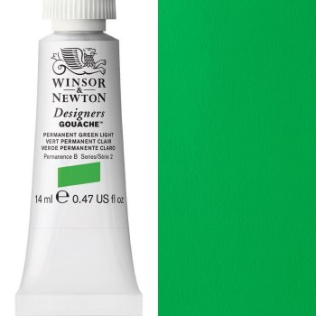 Winsor & Newton Designers Gouache 14ml Permanent Green Light