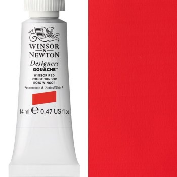 Winsor & Newton Designers Gouache 14ml Winsor Red