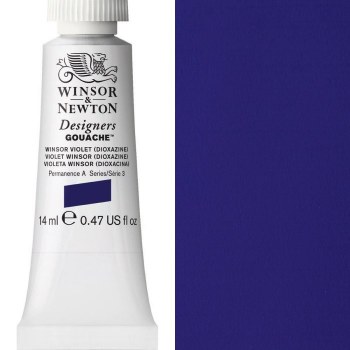 Winsor & Newton Designers Gouache 14ml Winsor Violet Dioxazine