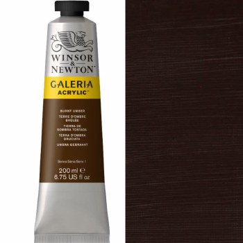 Winsor & Newton Galeria 200ml Burnt Umber