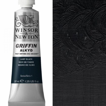 Winsor & Newton Griffin 37ml Lamp Black