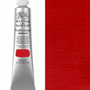 Winsor & Newton Professional Acrylic 200ml Naphthol Red Light