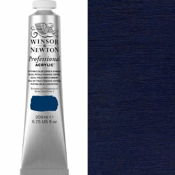 Winsor & Newton Professional Acrylic 200ml Phthalo Blue Green Shade