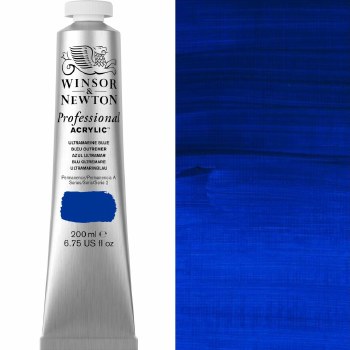 Winsor & Newton Professional Acrylic 200ml Ultramarine Blue