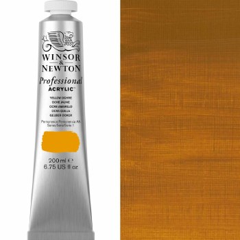 Winsor & Newton Professional Acrylic 200ml Yellow Ochre