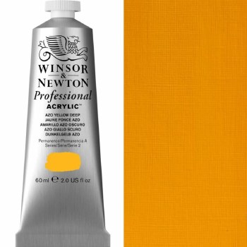 Winsor & Newton Professional Acrylic 60ml Azo Yellow Deep