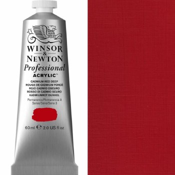 Winsor & Newton Professional Acrylic 60ml Cadmium Red Deep