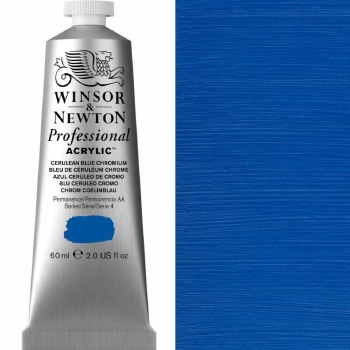 Winsor & Newton Professional Acrylic 60ml Cerulean Blue Chromium