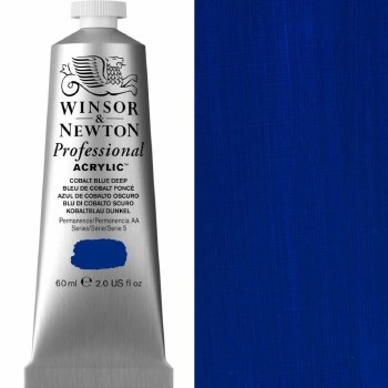 Winsor & Newton Professional Acrylic 60ml Cobalt Blue Deep