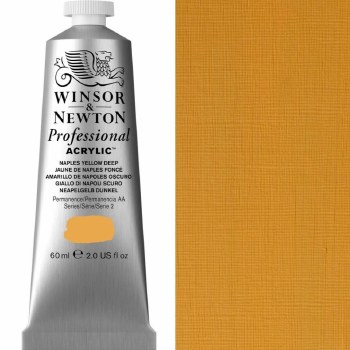 Winsor & Newton Professional Acrylic 60ml Naples Yellow Deep