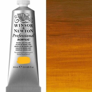 Winsor & Newton Professional Acrylic 60ml Nickel Azo Yellow