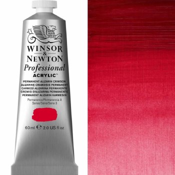 Winsor & Newton Professional Acrylic 60ml Permanent Alizarin Crimson