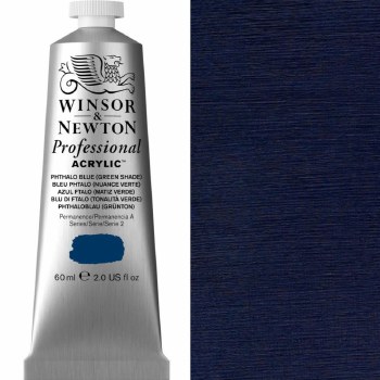 Winsor & Newton Professional Acrylic 60ml Phthalo Blue Green Shade