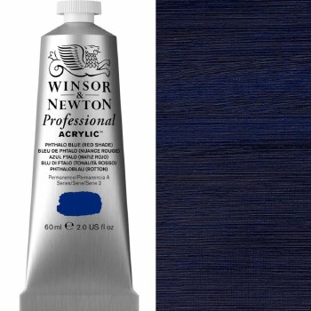 Winsor & Newton Professional Acrylic 60ml Phthalo Blue Red Shade