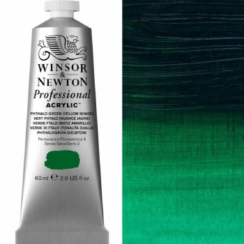 Winsor & Newton Professional Acrylic 60ml Phthalo Green Yellow Shade