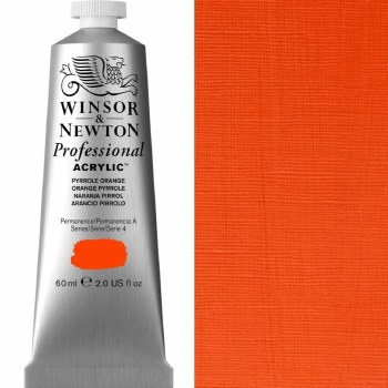 Winsor & Newton Professional Acrylic 60ml Pyrrole Orange