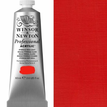 Winsor & Newton Professional Acrylic 60ml Pyrrole Red Light
