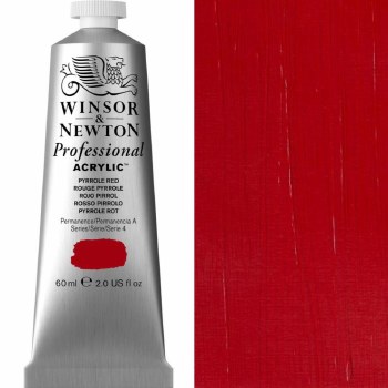 Winsor & Newton Professional Acrylic 60ml Pyrrole Red