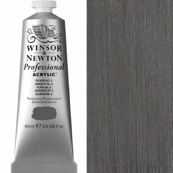 Winsor & Newton Professional Acrylic 60ml Silver no. 2