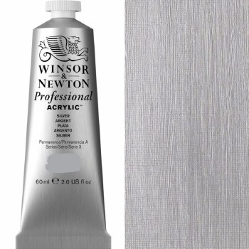 Winsor & Newton Professional Acrylic 60ml Silver