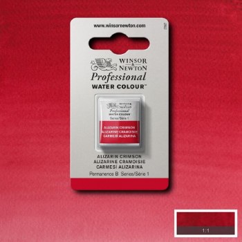 W&N Professional Watercolour Half Pan Alizarin Crimson