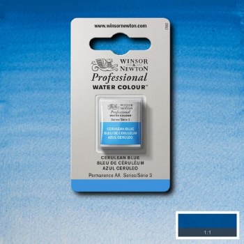 W&N Professional Watercolour Half Pan Cerulean Blue