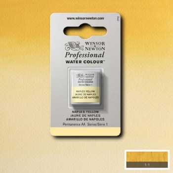 W&N Professional Watercolour Half Pan Naples Yellow