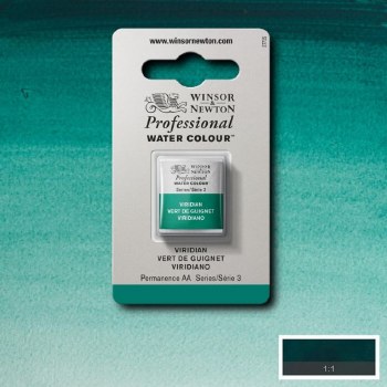 W&N Professional Watercolour Half Pan Viridian