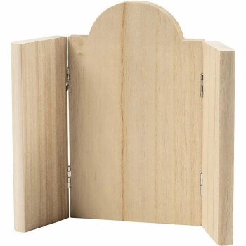 Wooden Icon Plate w/hinges