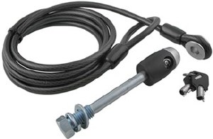 Swagman 64030 5/8 Inch Threaded Locking Hitch Pin and Cable Lock Combination