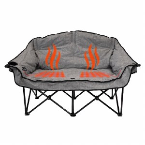 Kuma Bear Buddy Double Chair Heated - Heather Grey